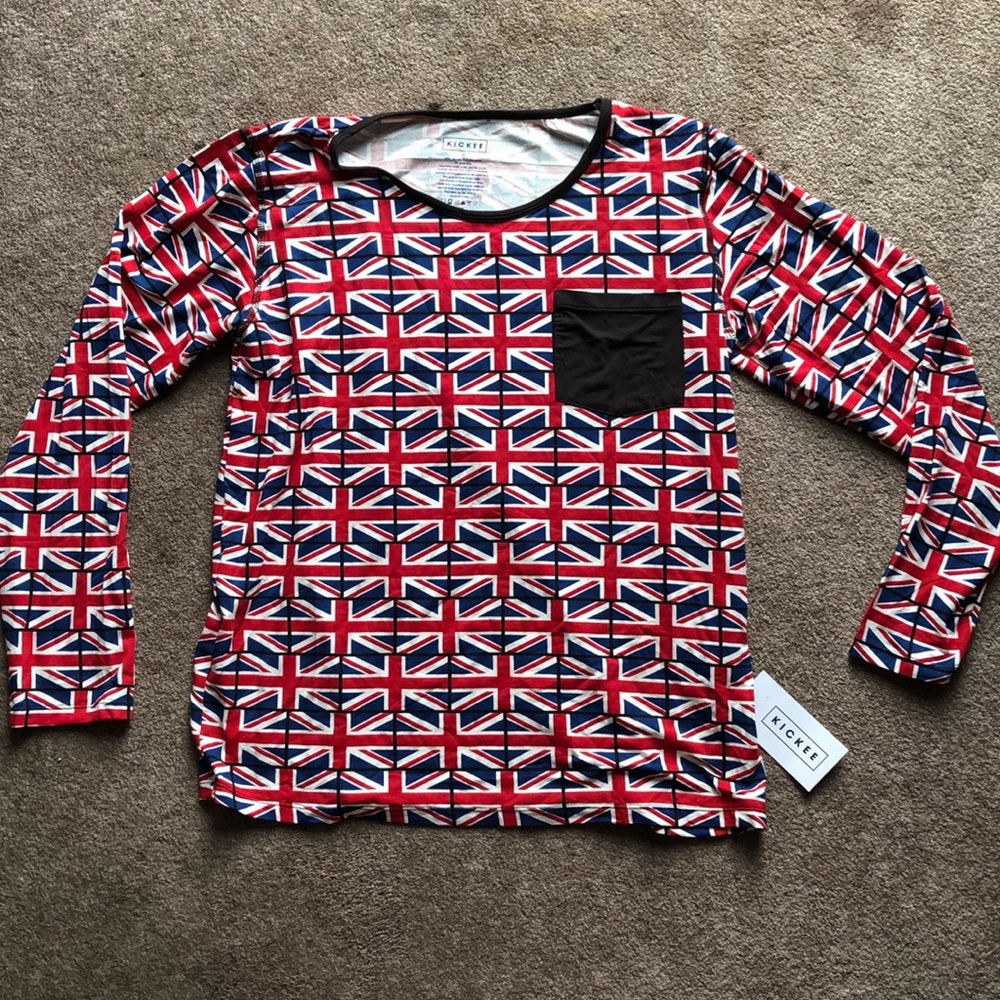 Kickee Pants Loosey Goosey Tee Union Jack